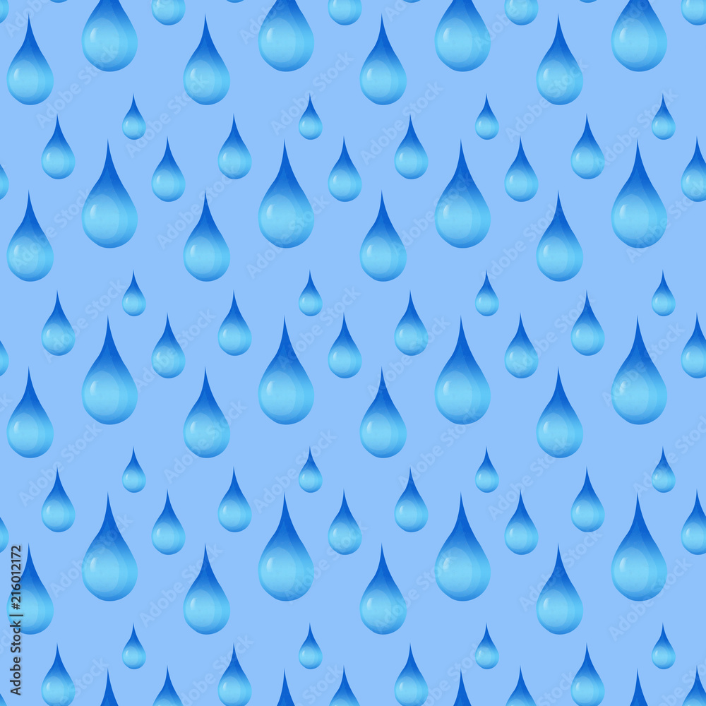 Seamless pattern of water droplets hand-drawn. Textiles, paper, wallpaper Seamless pattern of water droplets hand-drawn. Textiles, paper, wallpaper