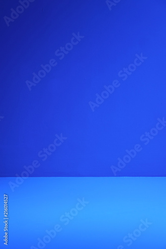 blank event stage with blue vertical background