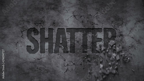 Shatter Text Reveal
