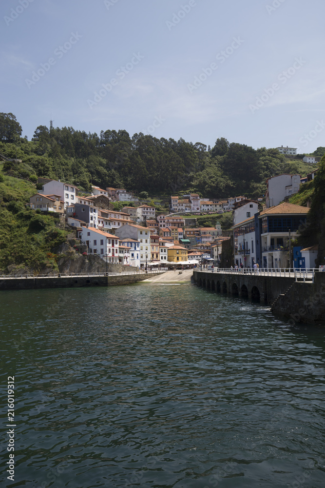 Colorful buildings in Cudillero