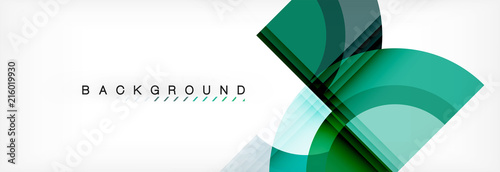 Vector circular geometric abstract background