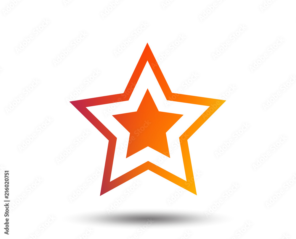 Star sign icon. Favorite button. Navigation symbol. Blurred gradient design element. Vivid graphic flat icon. Vector Star sign icon. Favorite button. Navigation symbol. Blurred gradient design element. Vivid graphic flat icon. Vector