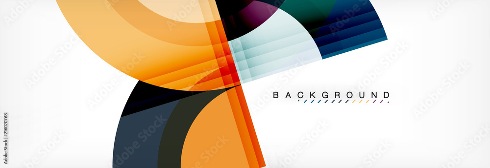 Vector circular geometric abstract background Vector circular geometric abstract background