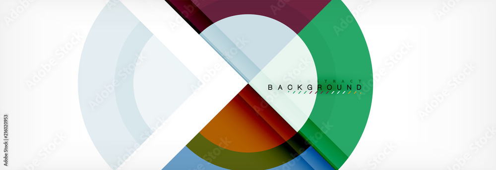Vector circular geometric abstract background Vector circular geometric abstract background