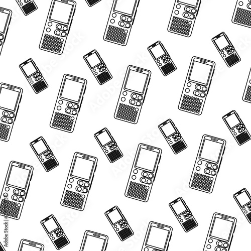 line digital voice recorder equipment background