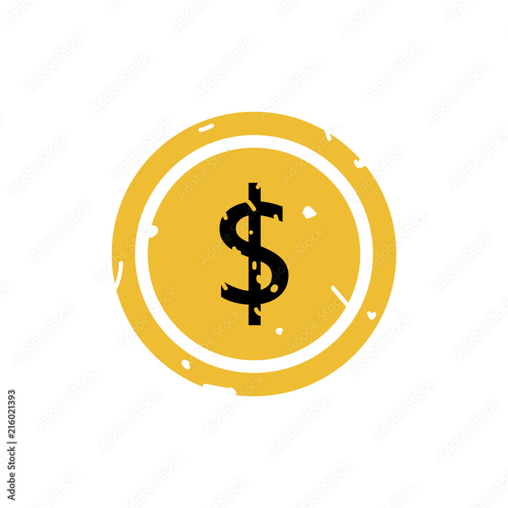Dollar icon button Dollar icon button