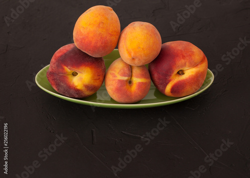 peaches green bowl 