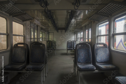 Inside of the empty Train