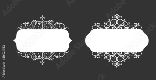 Vector illustration of old style label