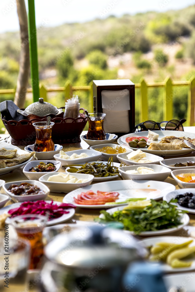 turkish breakfast table