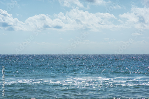 Beautiful sea on sunny day. Seascape