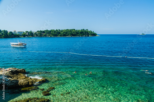 Rovinj, one of the most beautiful town in Croatia. Water around the town