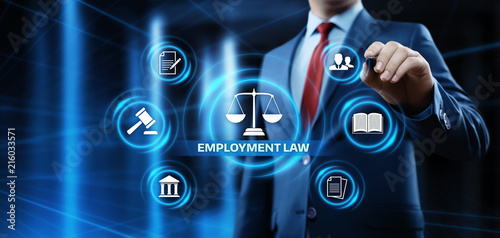 Employment Law Legal Rules Lawyer Business Concept photo