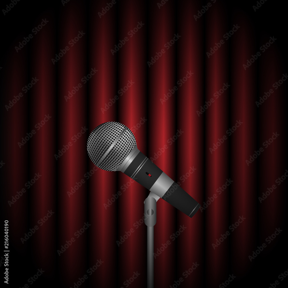 Obraz premium Microphone Illustration