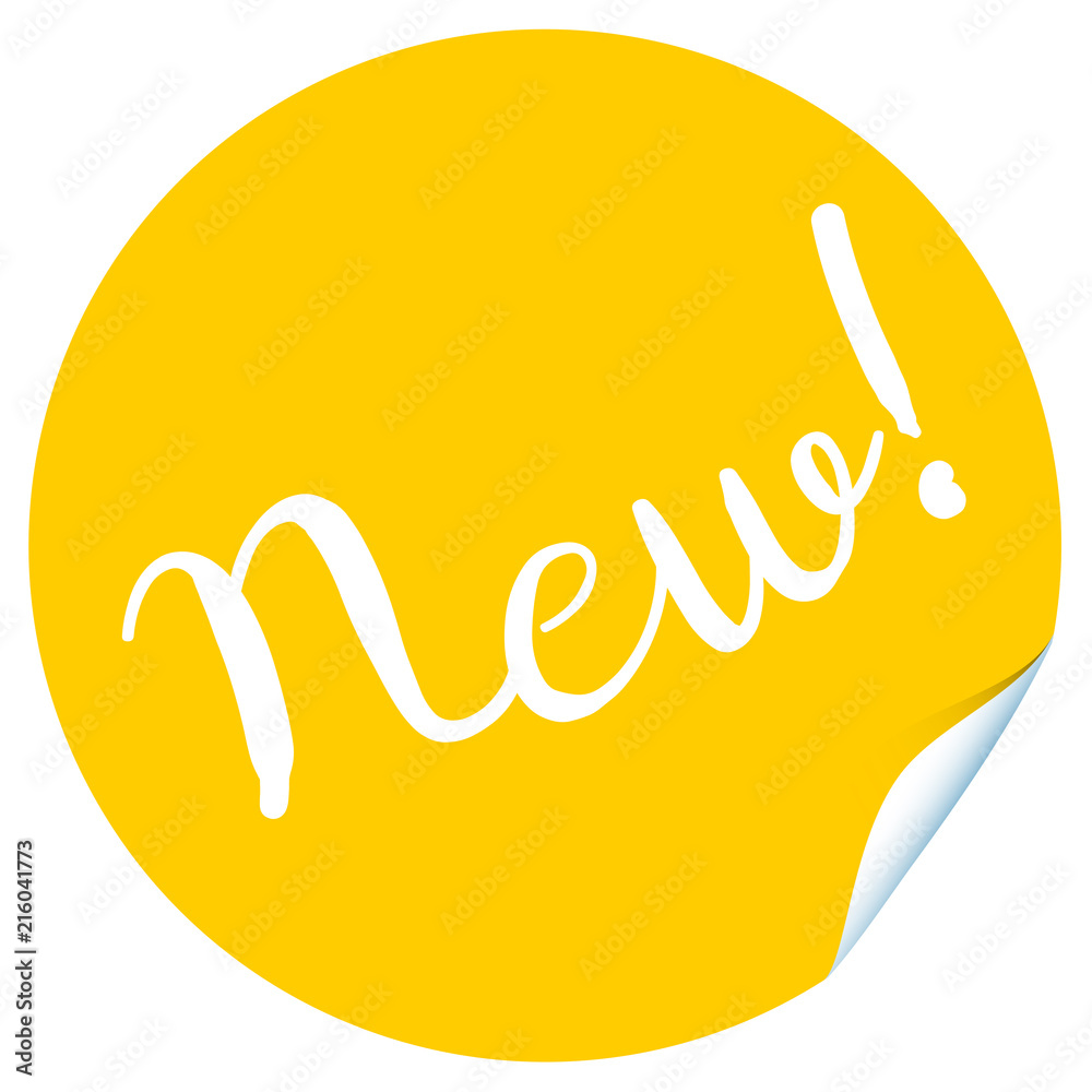 Obraz premium Button New yellow