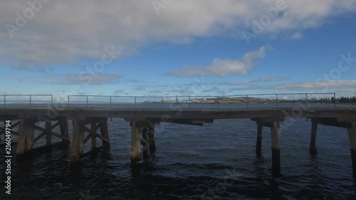 Wallpaper Mural Aerial Footage of Historical Jetty Beautiful Landscape Coastline Torontodigital.ca