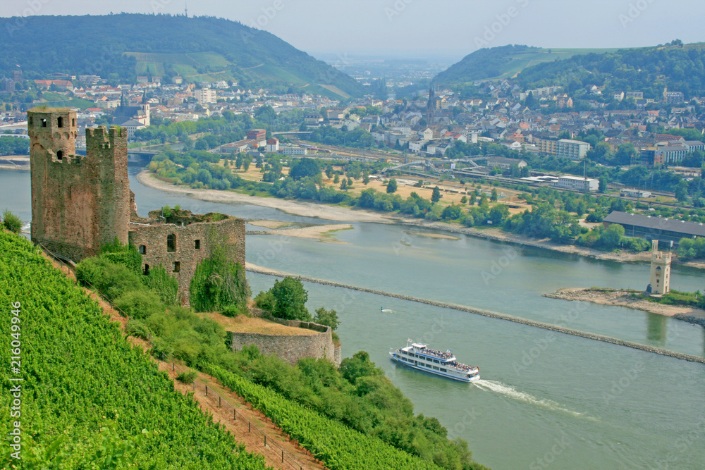 Burg Ehrenfels, Ruine am Rhein