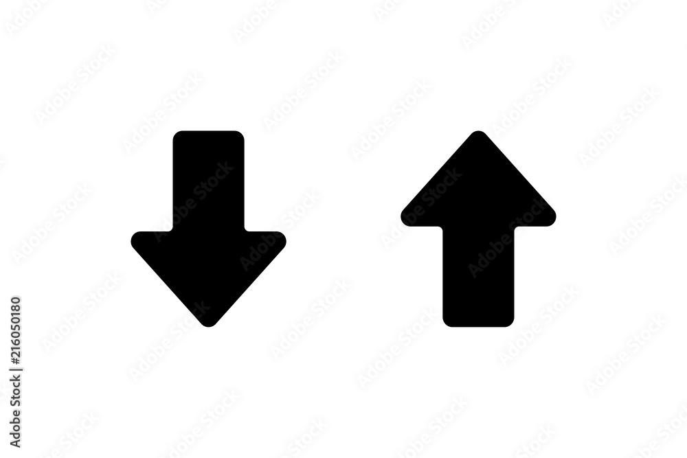 Set arrows up and down Set arrows up and down