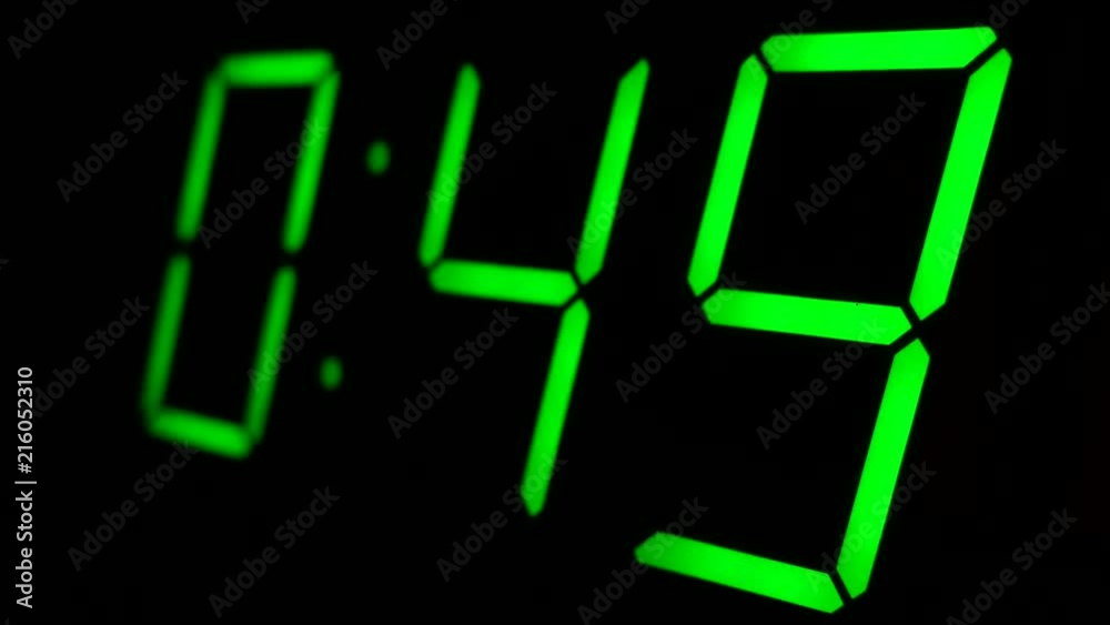 Accelerated Digital Clock Of 60 Reverse Accelerated Digital Clock Of 60 Reverse