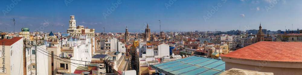 Pano of Valencian Rooftops