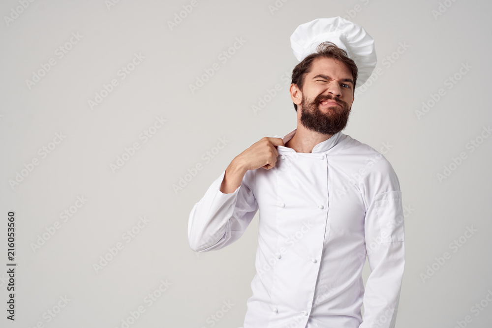 the cook in the cap adjusts the gate the cook in the cap adjusts the gate