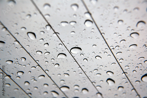 Water Droplets on Windscreen