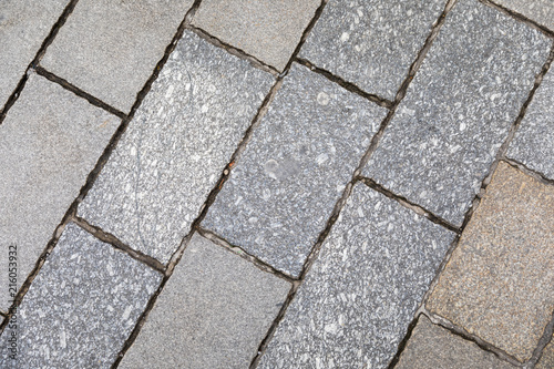 Pavement tiles  texture background. Gray Square Pavement. Seamless Tileable Texture. Old paving tiles background texture
