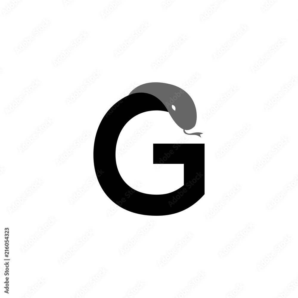 G Letter Snake logo icon vector template G Letter Snake logo icon vector template