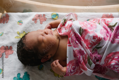 Newborn baby girl