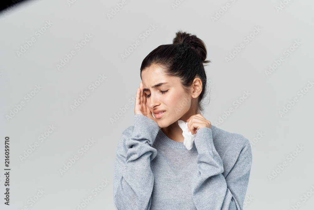 woman has the flu woman has the flu