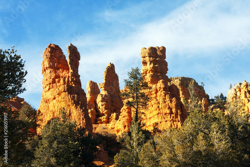 Kings Court Rock Formation in Bryce Canyon National Park, Utah