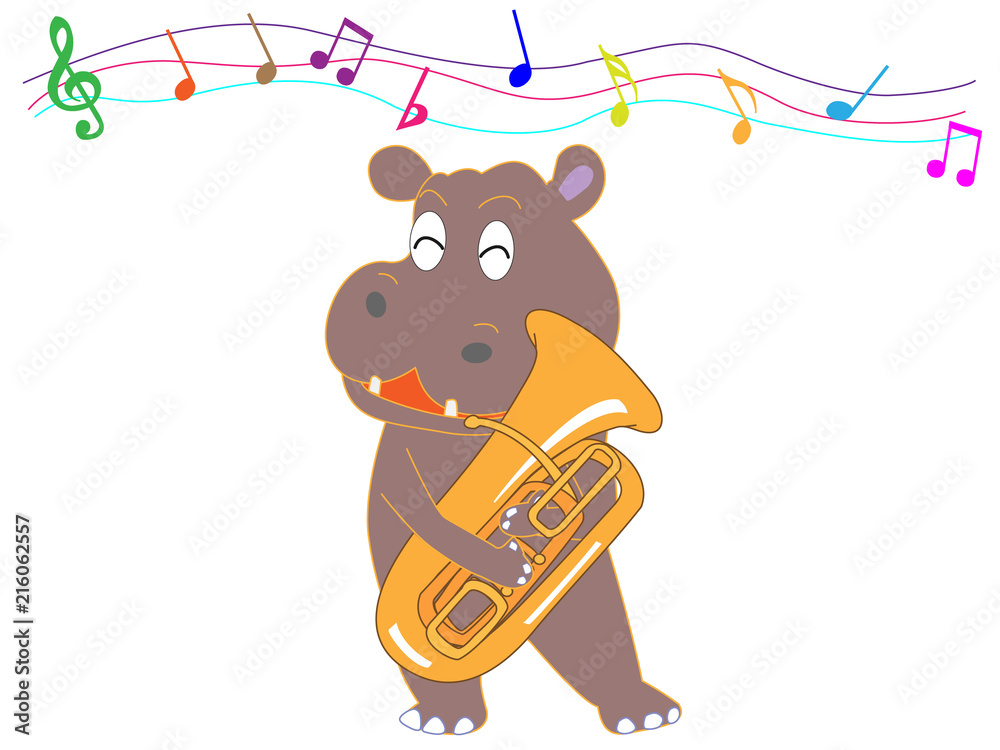 動物が楽器を使って演奏している Stock Vector Adobe Stock