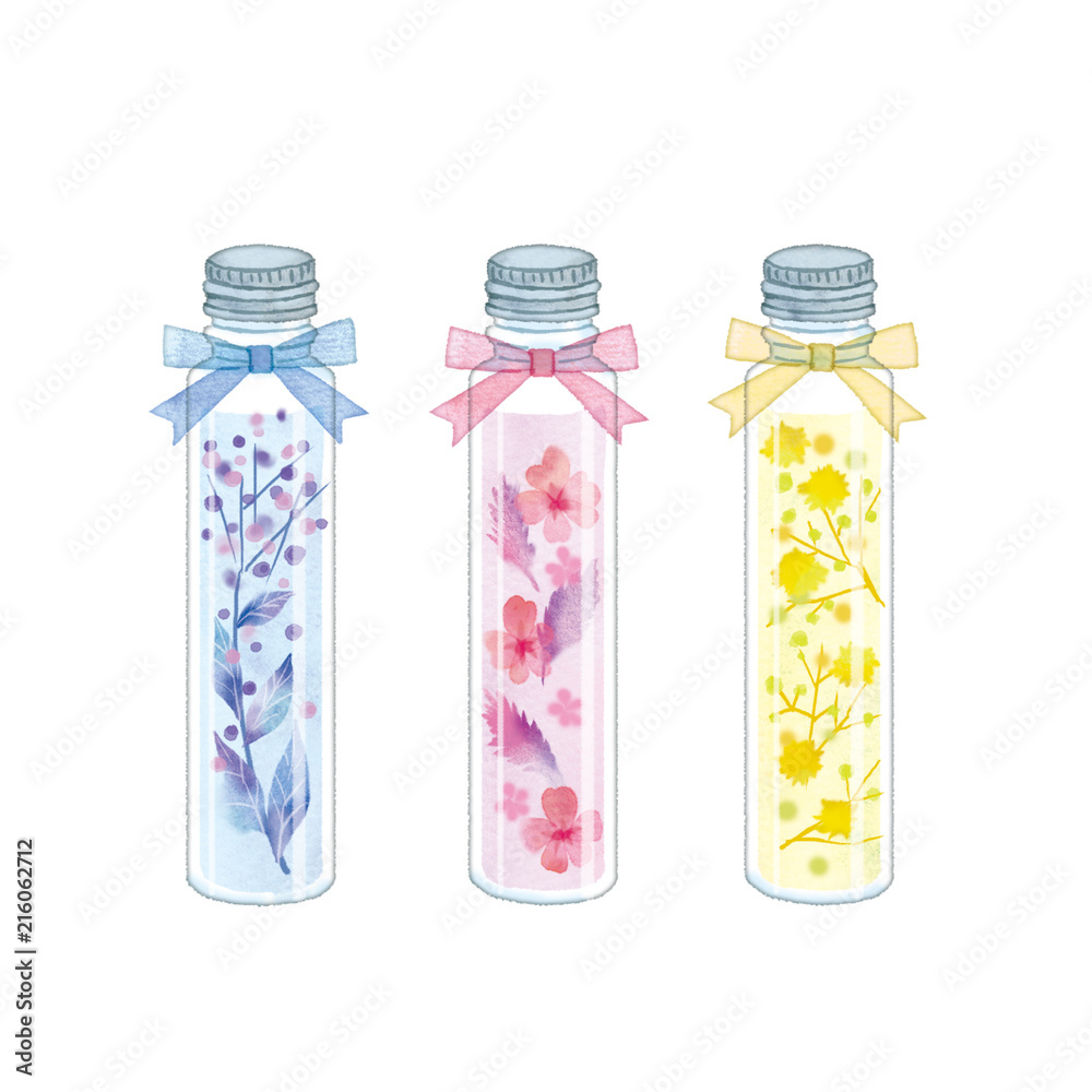 ハーバリウムのイラスト Stock Illustration Adobe Stock