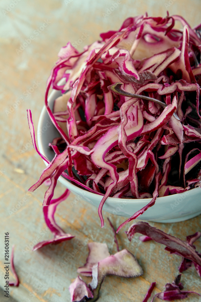 shreaded red cabbage shreaded red cabbage