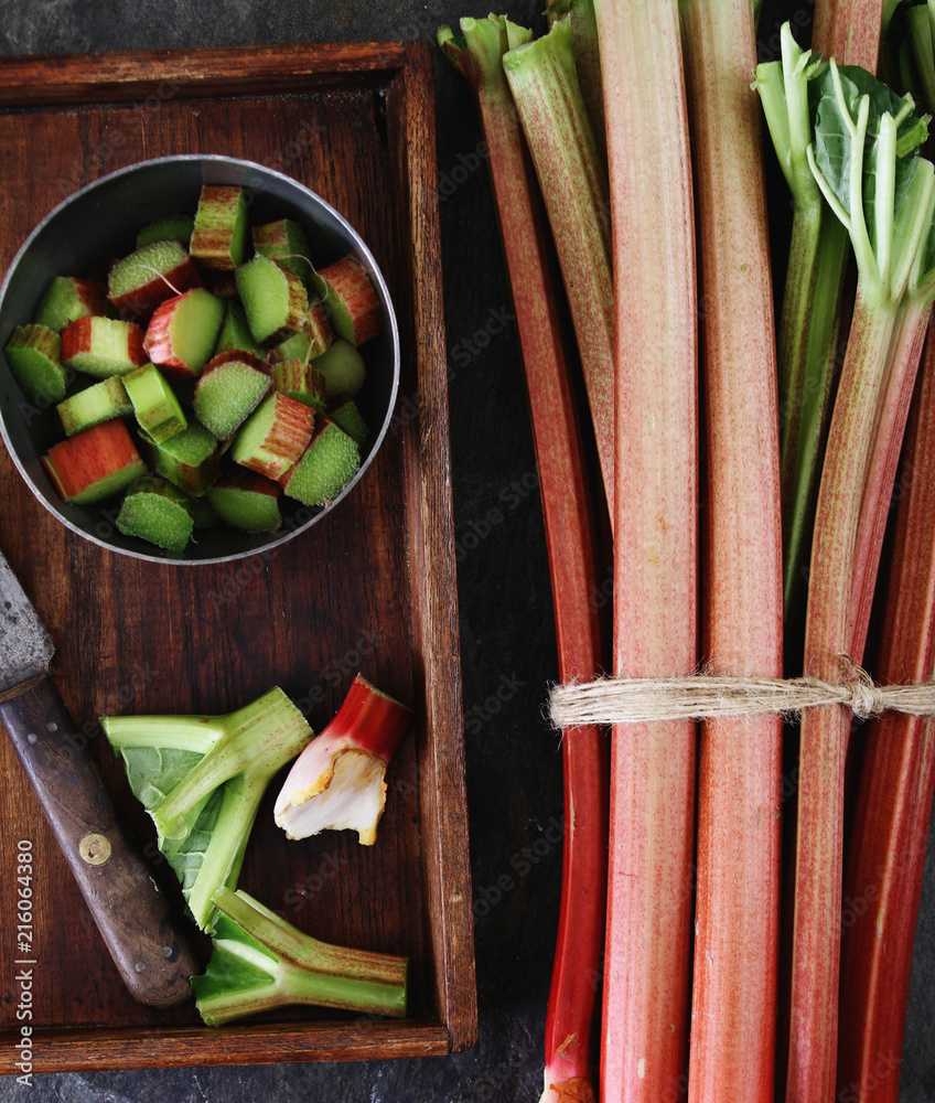 fresh rhubarb