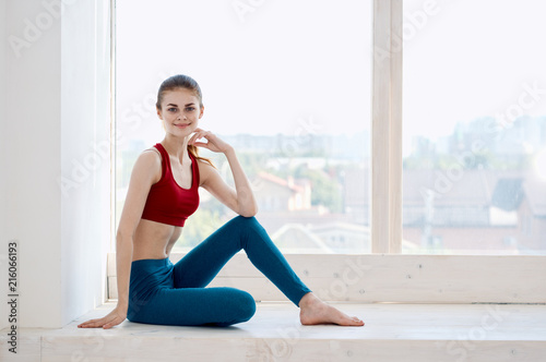 woman yoga sport