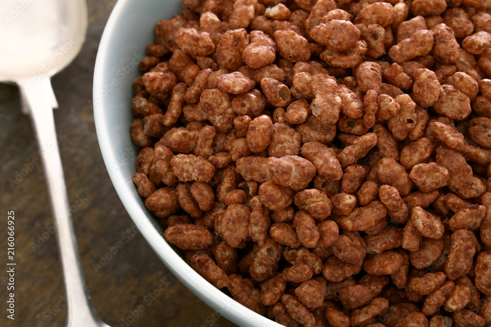 loose breakfast cereal in bowl loose breakfast cereal in bowl