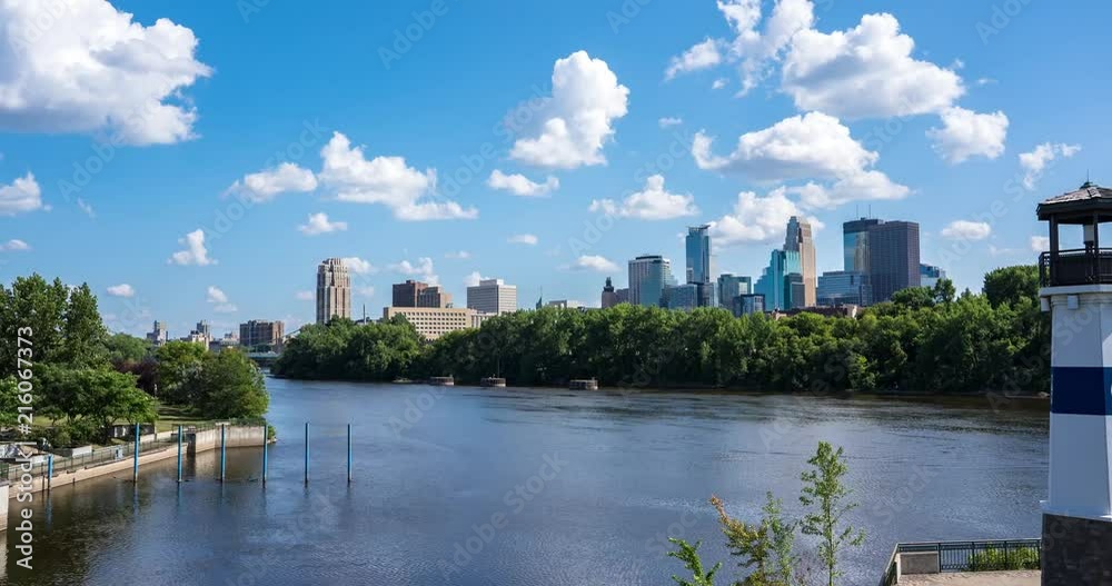 Minneapolis Skyline from the Mississippi river Minneapolis Skyline from the Mississippi river