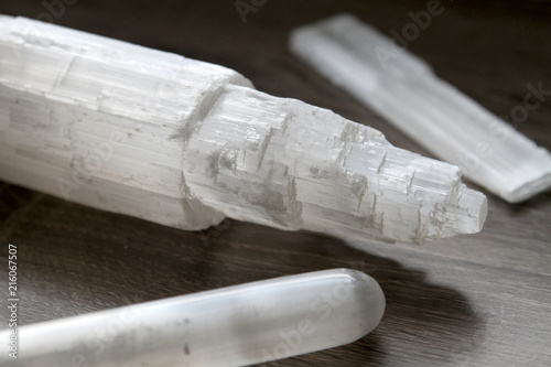 Selenite Crystals in Three Forms photo