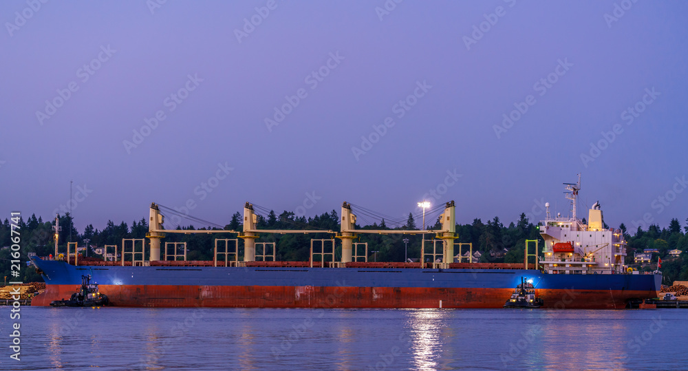 Naklejka premium Tug & Freighter
