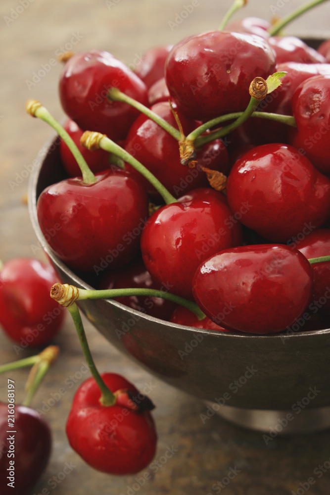 fresh red cherries fresh red cherries