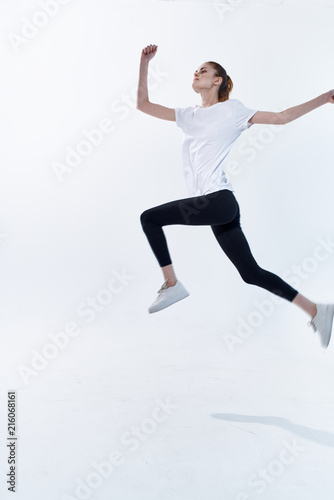 woman jumping sport