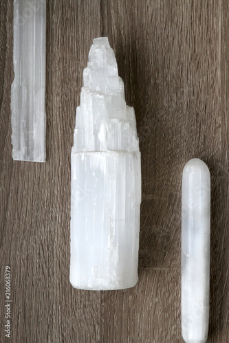 Three Selenite Crystals photo