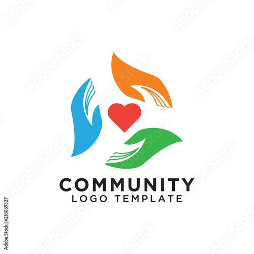 Community organization logo design template