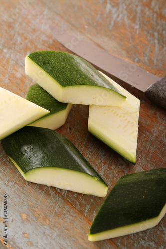 courgette diamond cut photo