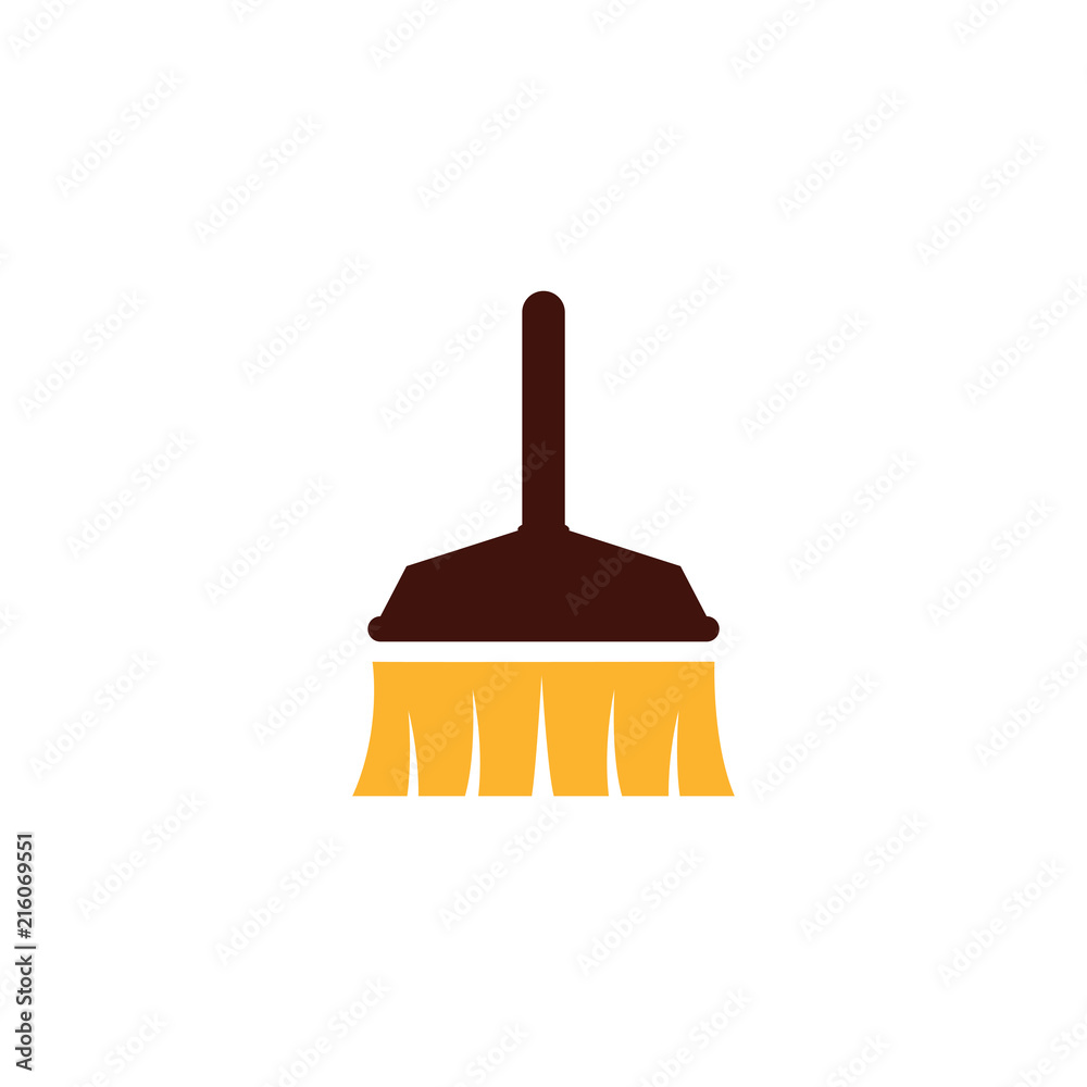 Broom and cleaning logo or icon design template Broom and cleaning logo or icon design template