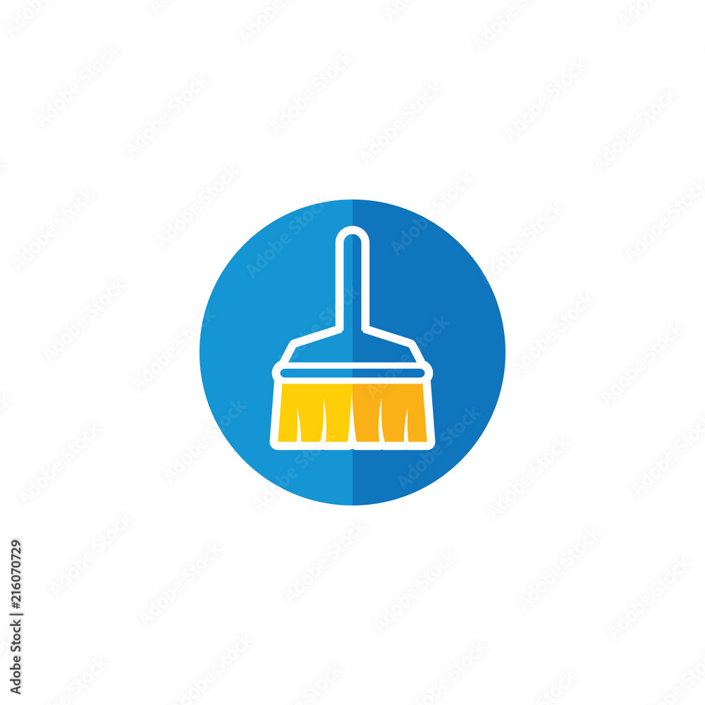Broom and cleaning logo or icon design template Broom and cleaning logo or icon design template