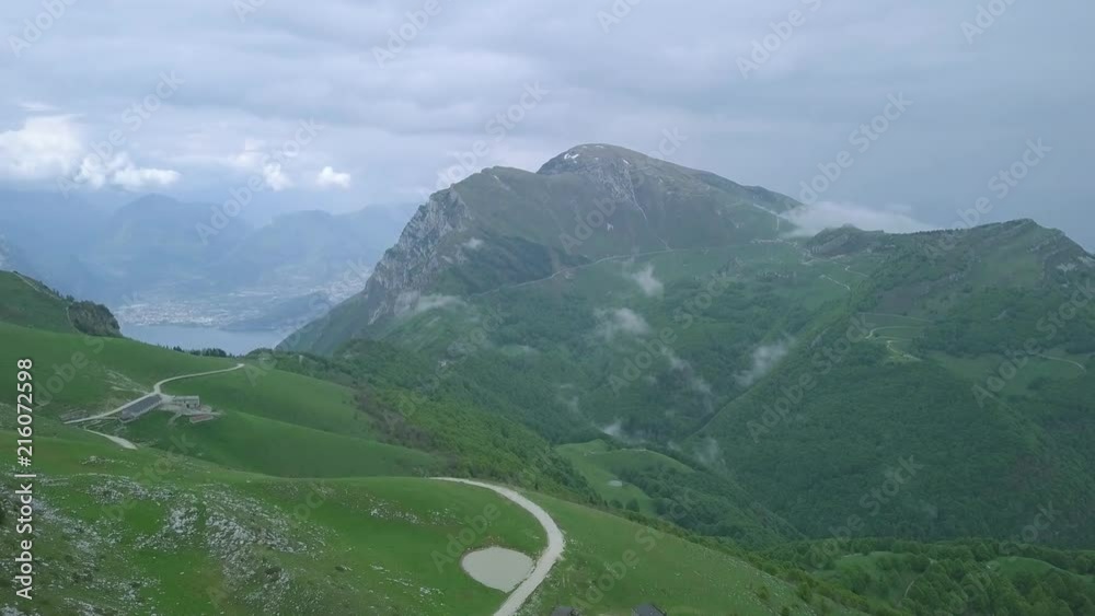 Mountain Monte Baldo, Italy, from a drone/Mavic pro.