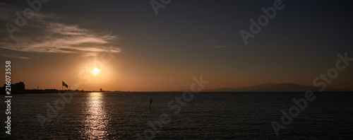 Atardecer en el mar