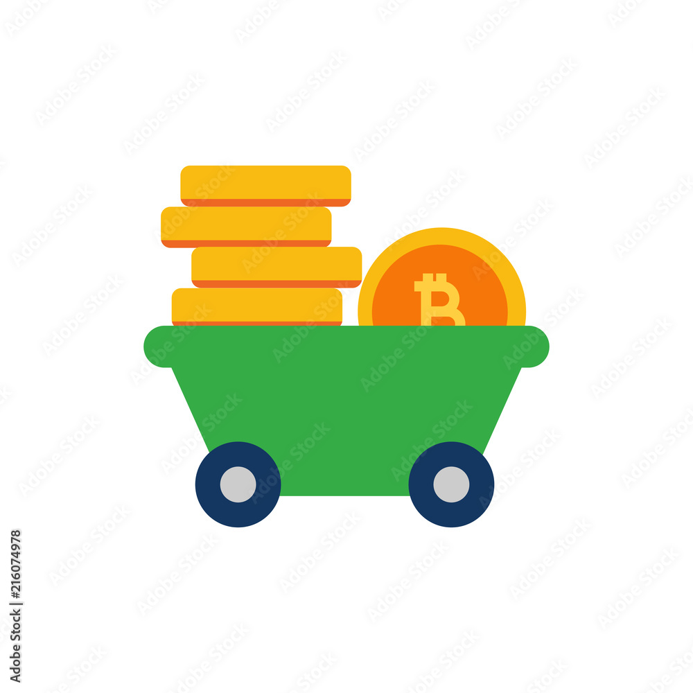 Delivery Bitcoin Cryptocurrency Logo Icon Design Delivery Bitcoin Cryptocurrency Logo Icon Design